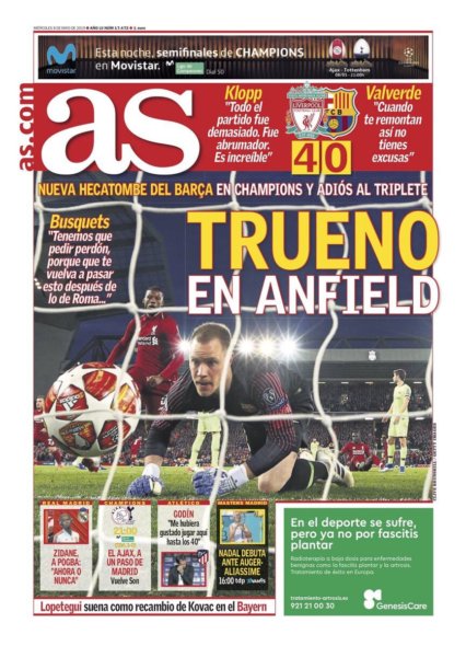 Prima pagina 'AS'