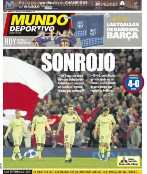 Prima pagina 'Mundo Deportivo'